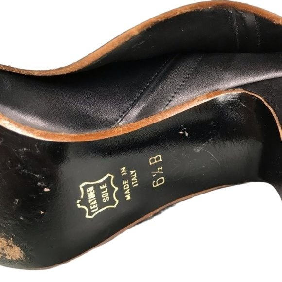 Alberto D Molina 6.5 vintage all leather OTK boots black - Picture 8 of 9